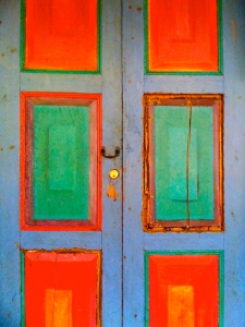 door colorful copy